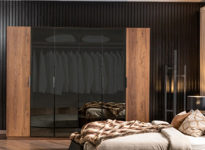 Glass Cabinet Wardrobe Brown Transparent Tinted Glass Fronts Wardrobe Furniture